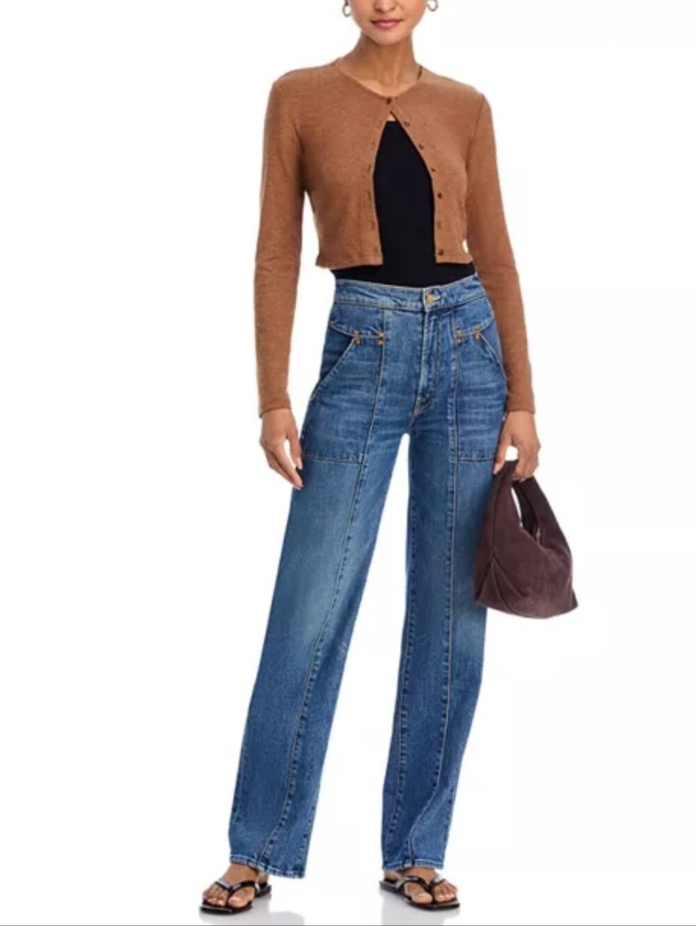 MOTHER The Riveting Rambler Zip Sneak Jeans